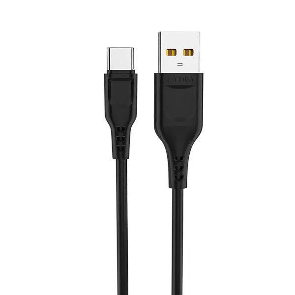 Kabel USB-C 2.1A 2100mAh 2m črn