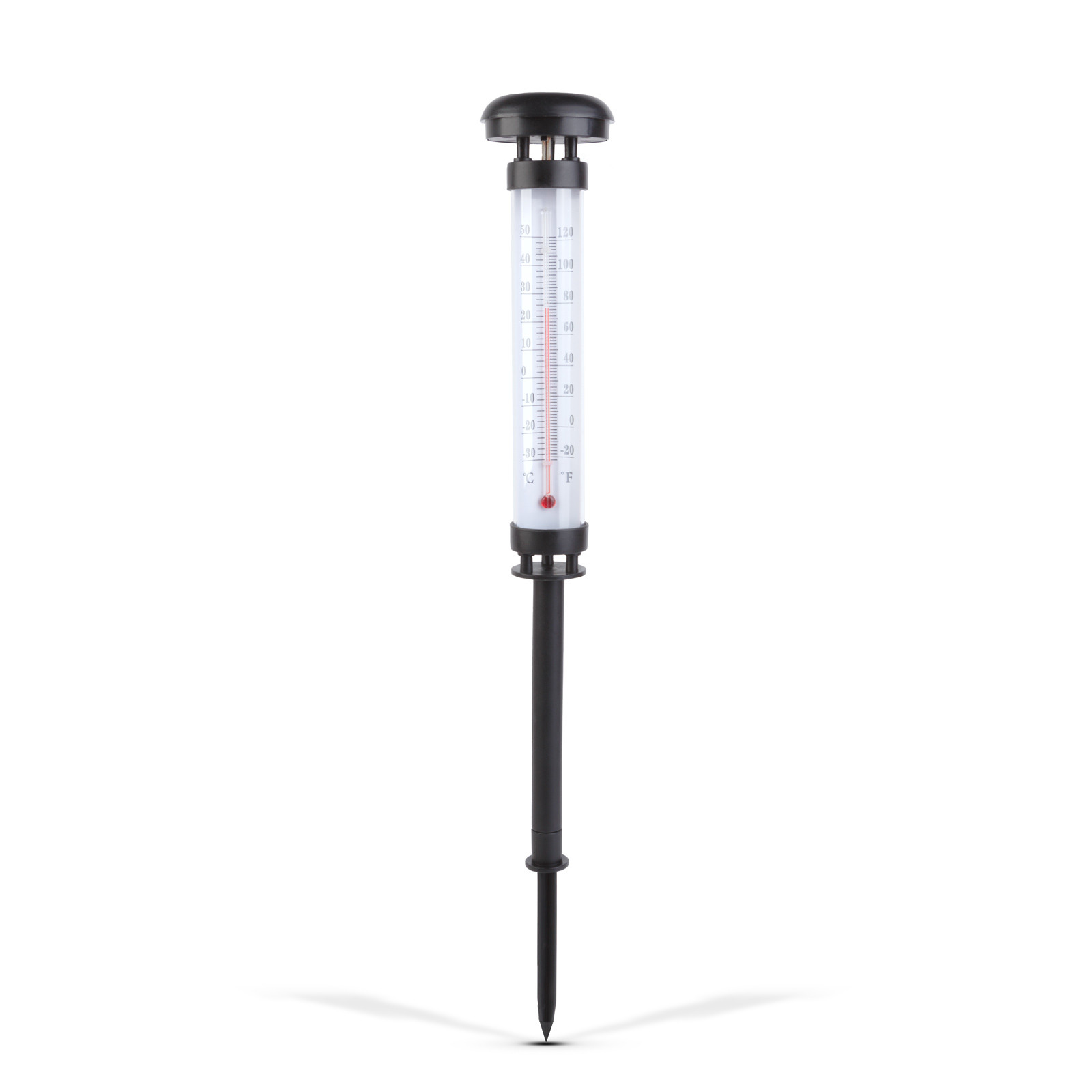 Vrtna LED solarna vremenska postaja s termometrom, merilcem padavin in anemometorm