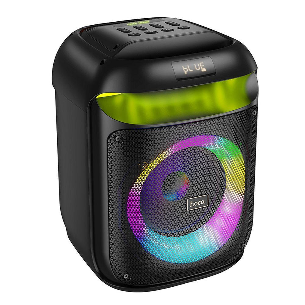 Bluetooth AKU prenosni zvočnik za zabave z dvema brezžičnima mikrofonoma in RGB osvetlitvijo