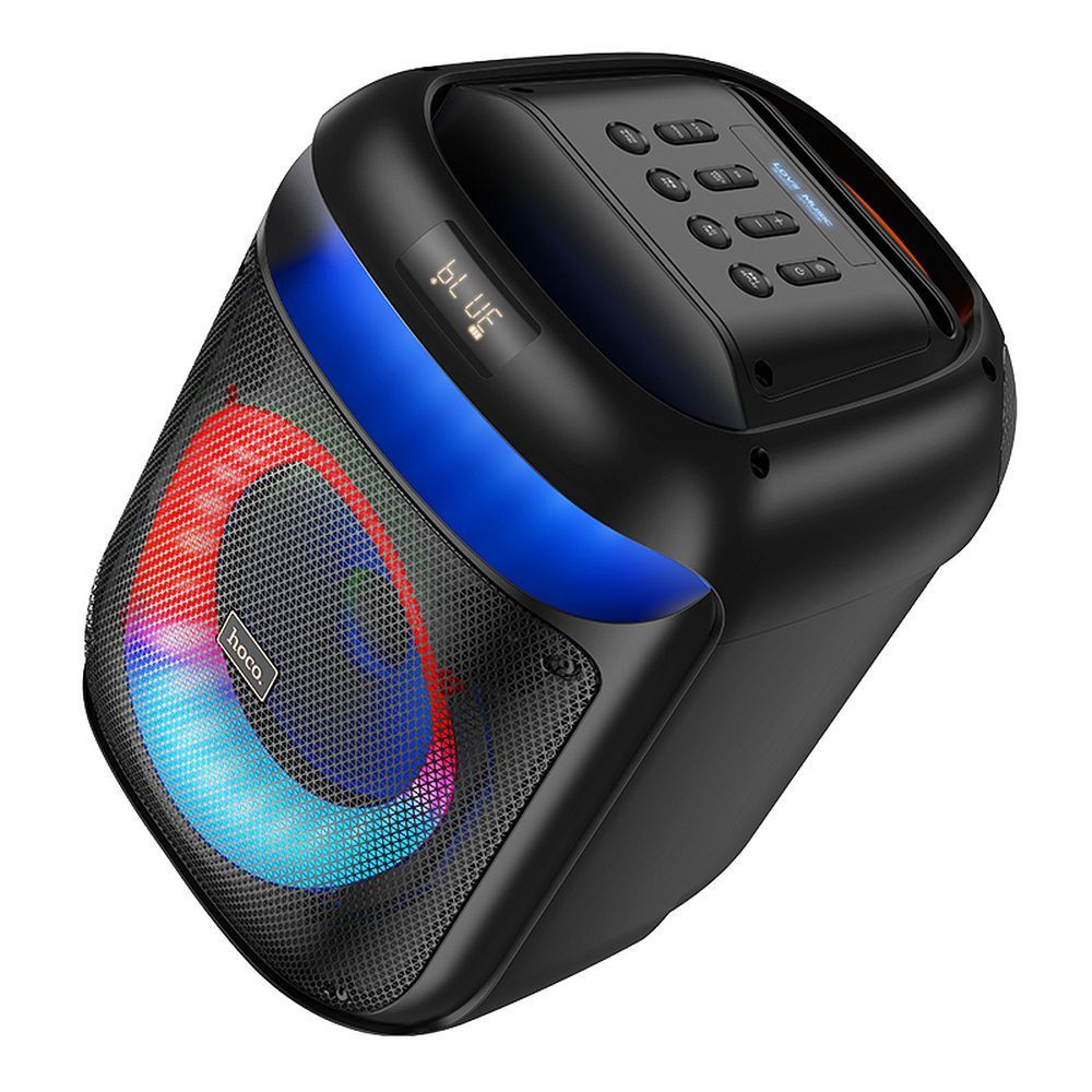 Bluetooth AKU prenosni zvočnik za zabave z dvema brezžičnima mikrofonoma in RGB osvetlitvijo