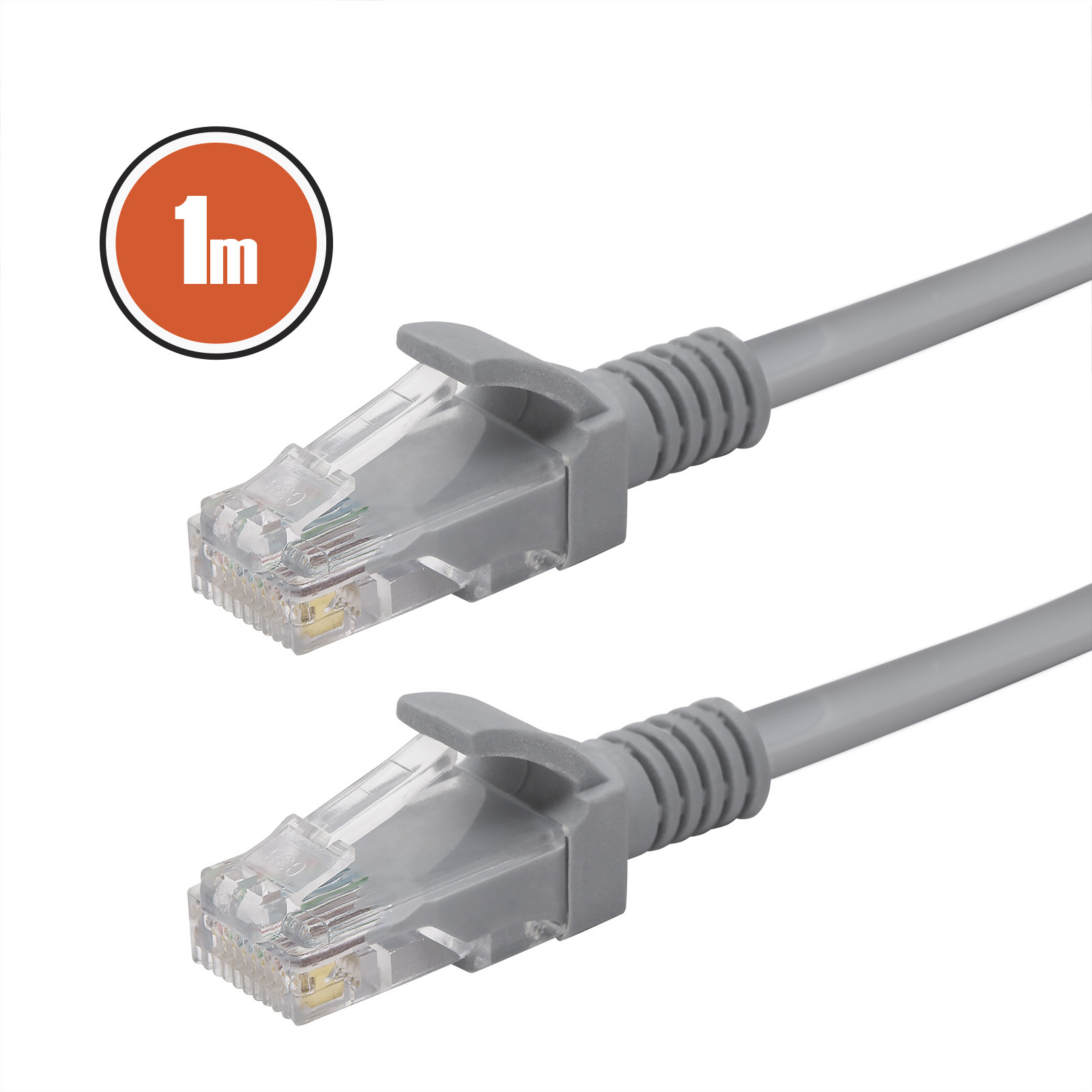 UTP PATCH Cat.5e LAN kabel 1m siv