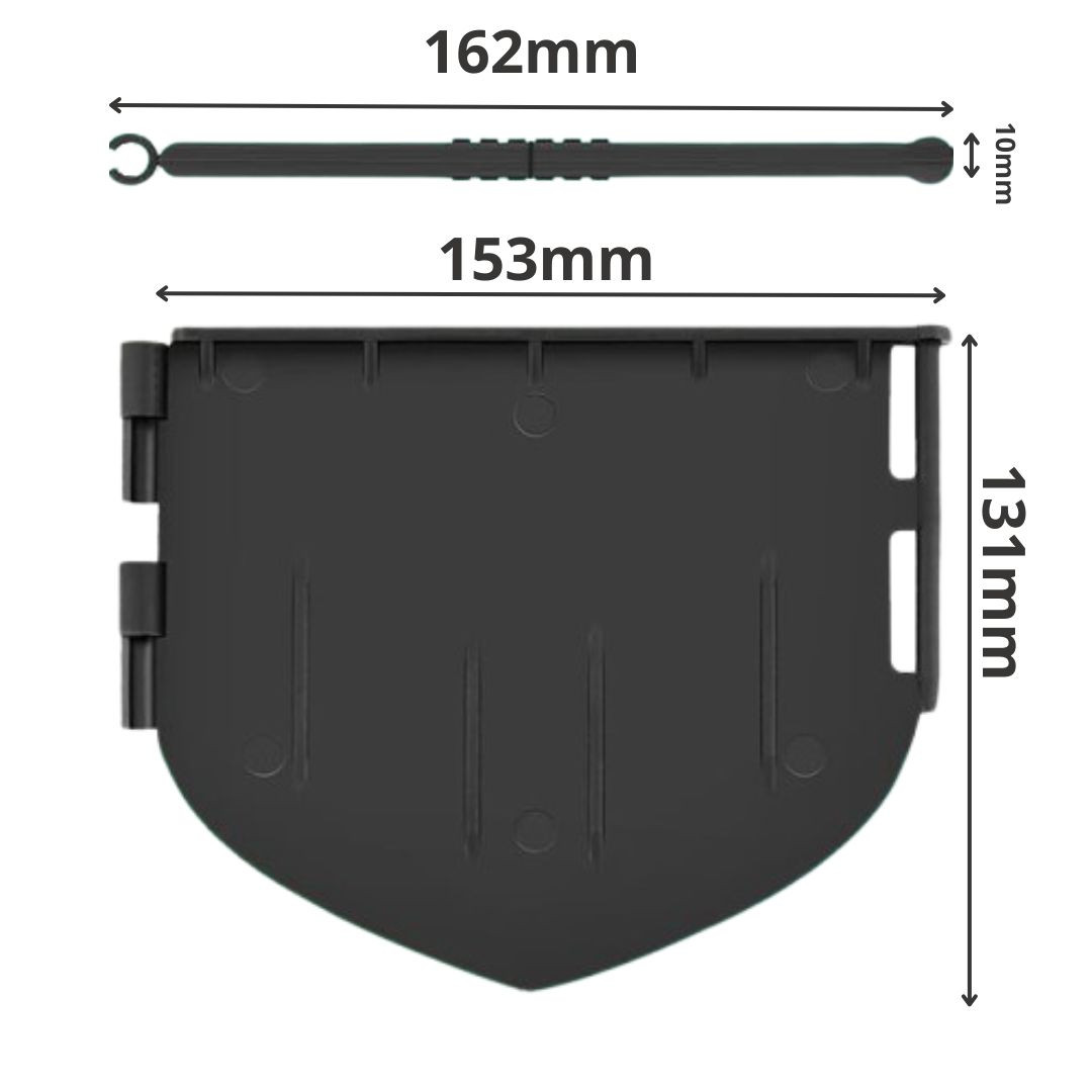 Inovativni robnik za trato iz trde plastike 7 kosov 107 cm
