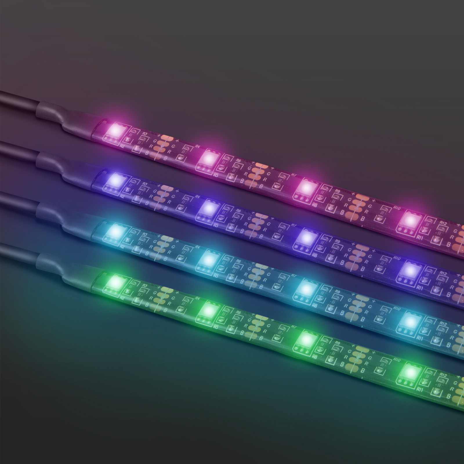 USB RGB LED trak s kontrolerjem - 40 - 60 " 2 x 45cm, 2 x 80cm
