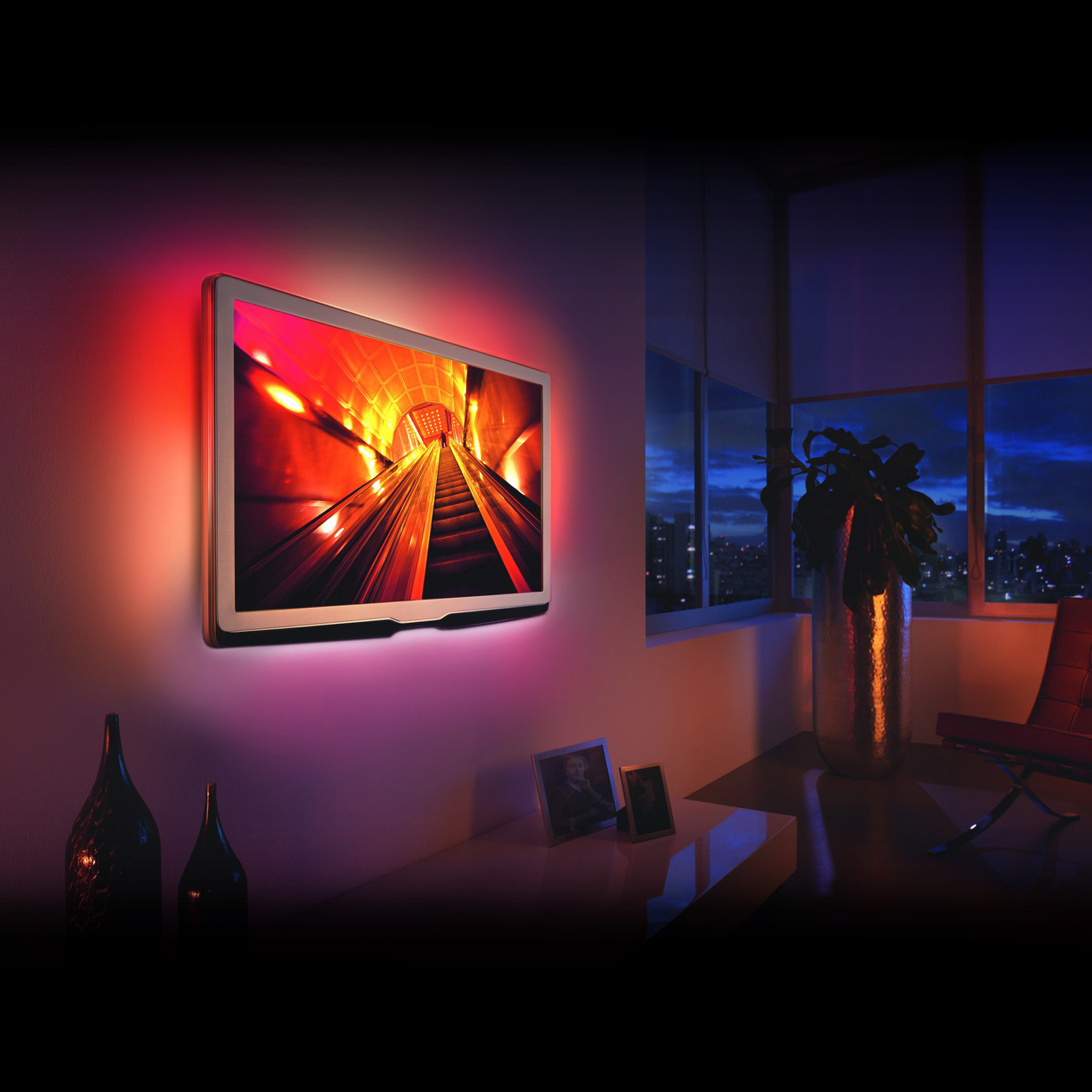 USB RGB LED trak s kontrolerjem - 40 - 60 " 2 x 45cm, 2 x 80cm