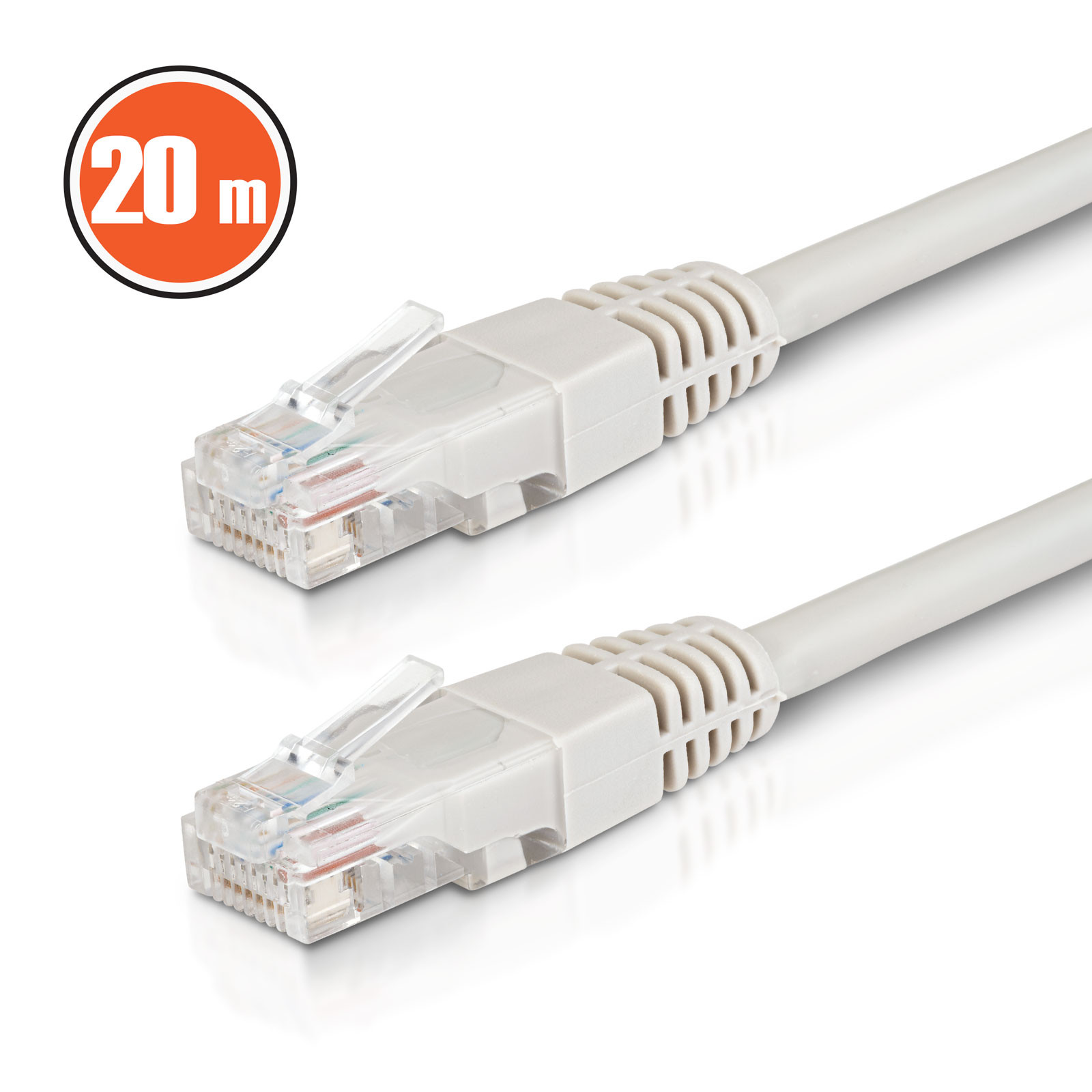 UTP CAT6 kabel 20m siv