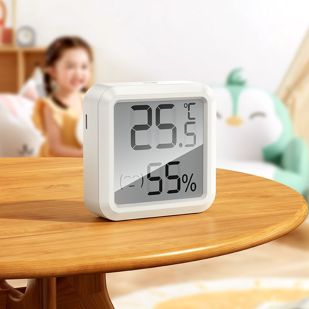 Digitalni LCD termometer z merilnikom vlage 45x45x13mm