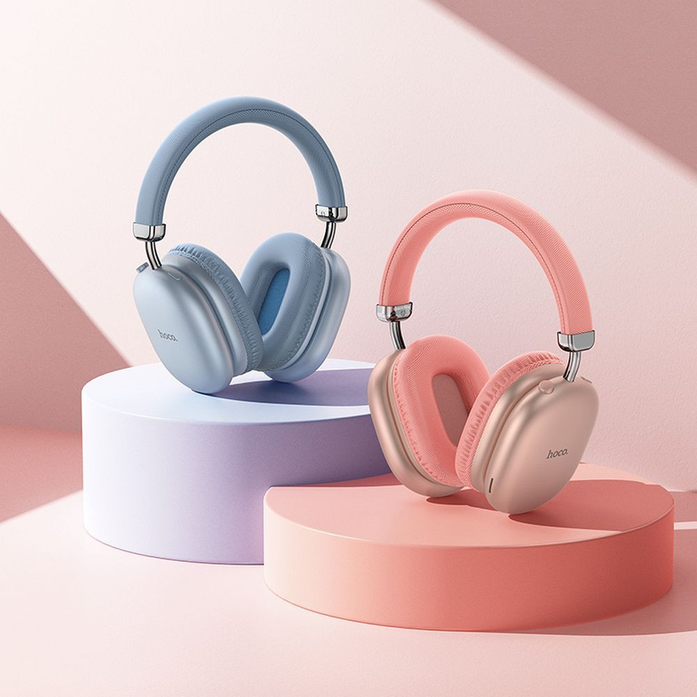 Naglavne brezžične bluetooth 5.3 slušalke do 90 ur delovanja BT/TF/AUX modre