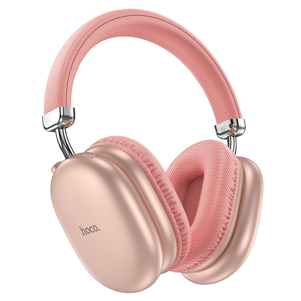 Naglavne brezžične bluetooth 5.3 slušalke do 90 ur delovanja BT/TF/AUX roza