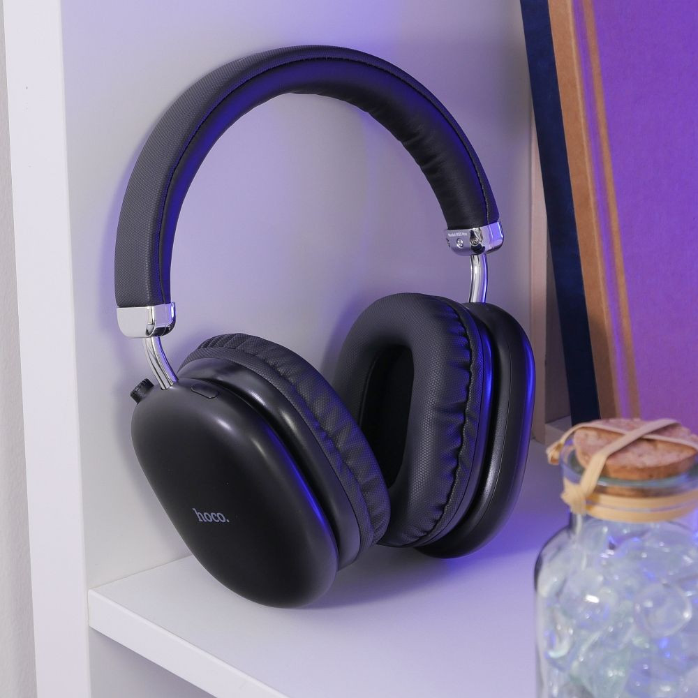Naglavne brezžične bluetooth 5.3 slušalke do 90 ur delovanja BT/TF/AUX črne