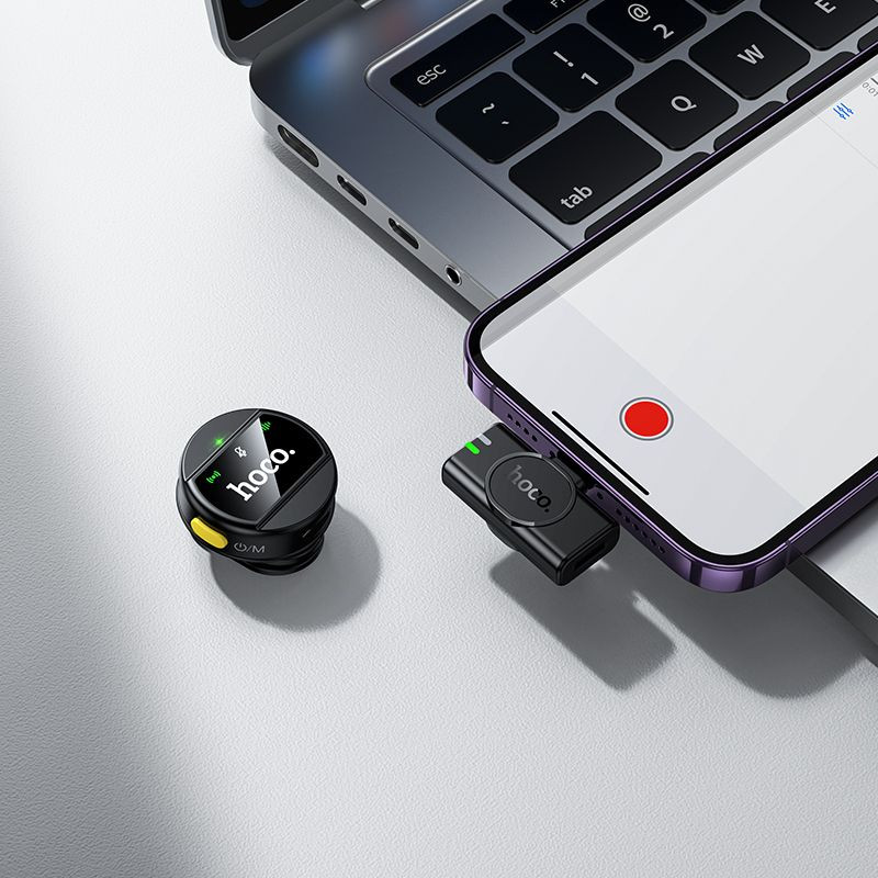 Lavalier Lightning mikrofon s sponko in redukcijo šumov ENC (noise canceling) – slika 8