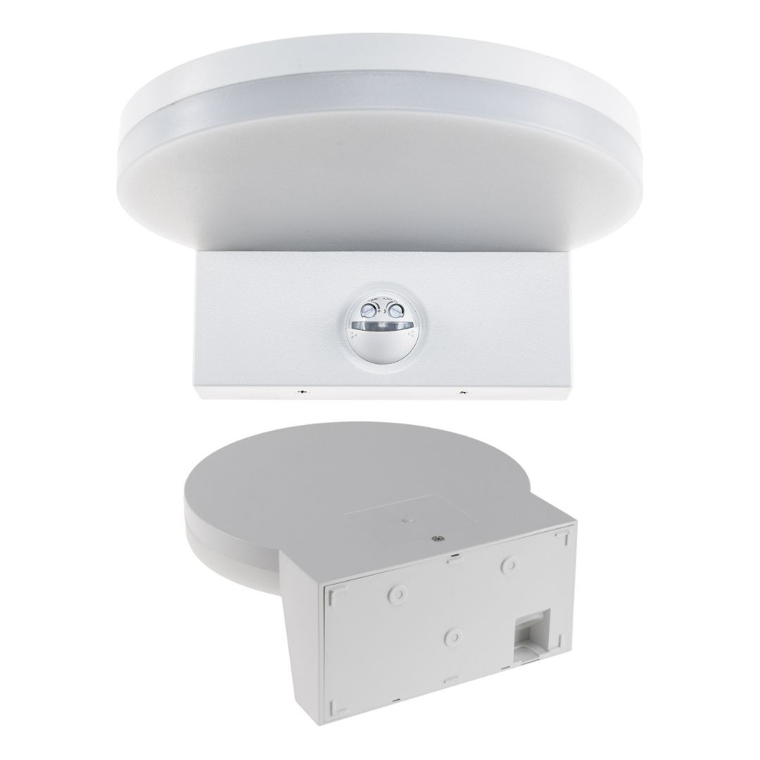 LED zunanja svetilka IP65 s PIR senzorjem gibanja 15W 1569lm 4000K bela