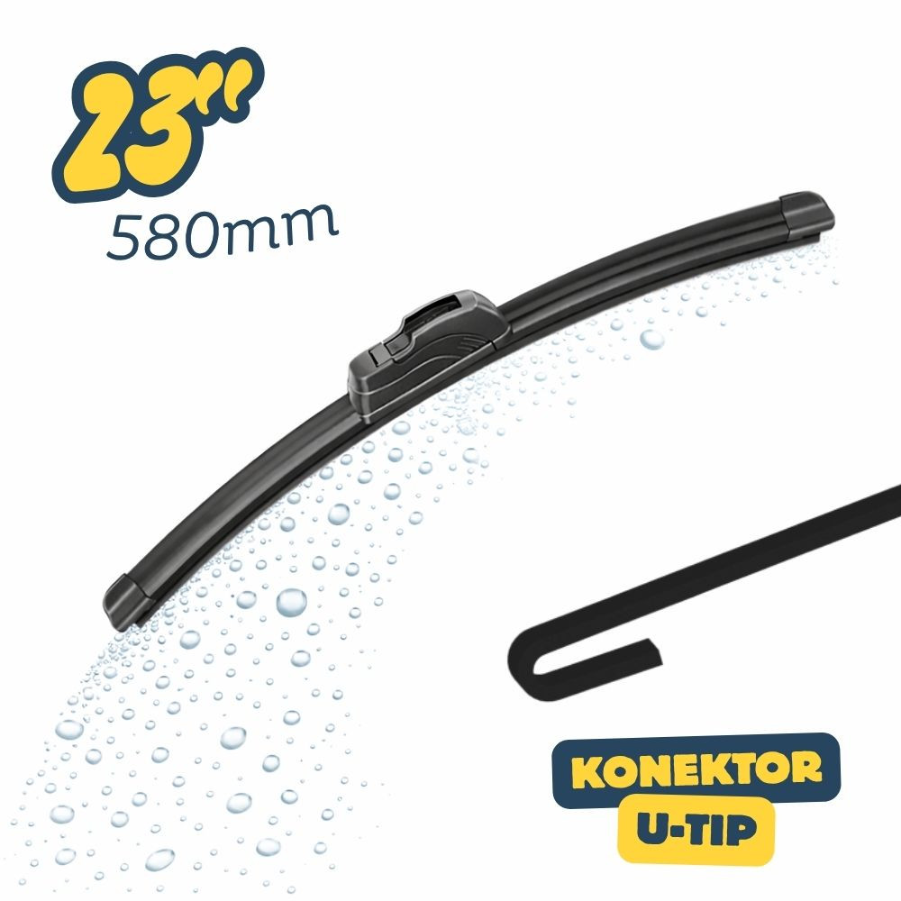 Univerzalna metlica brisalca U-konektor 23" / 580  mm