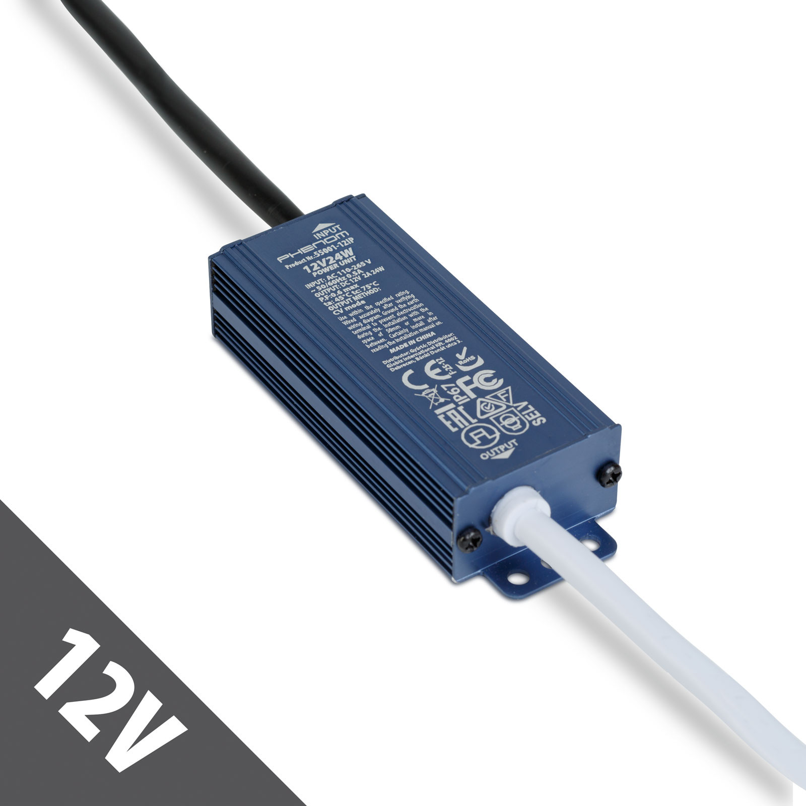 Vodotesni napajalnik IP67 12V DC 24W 2A