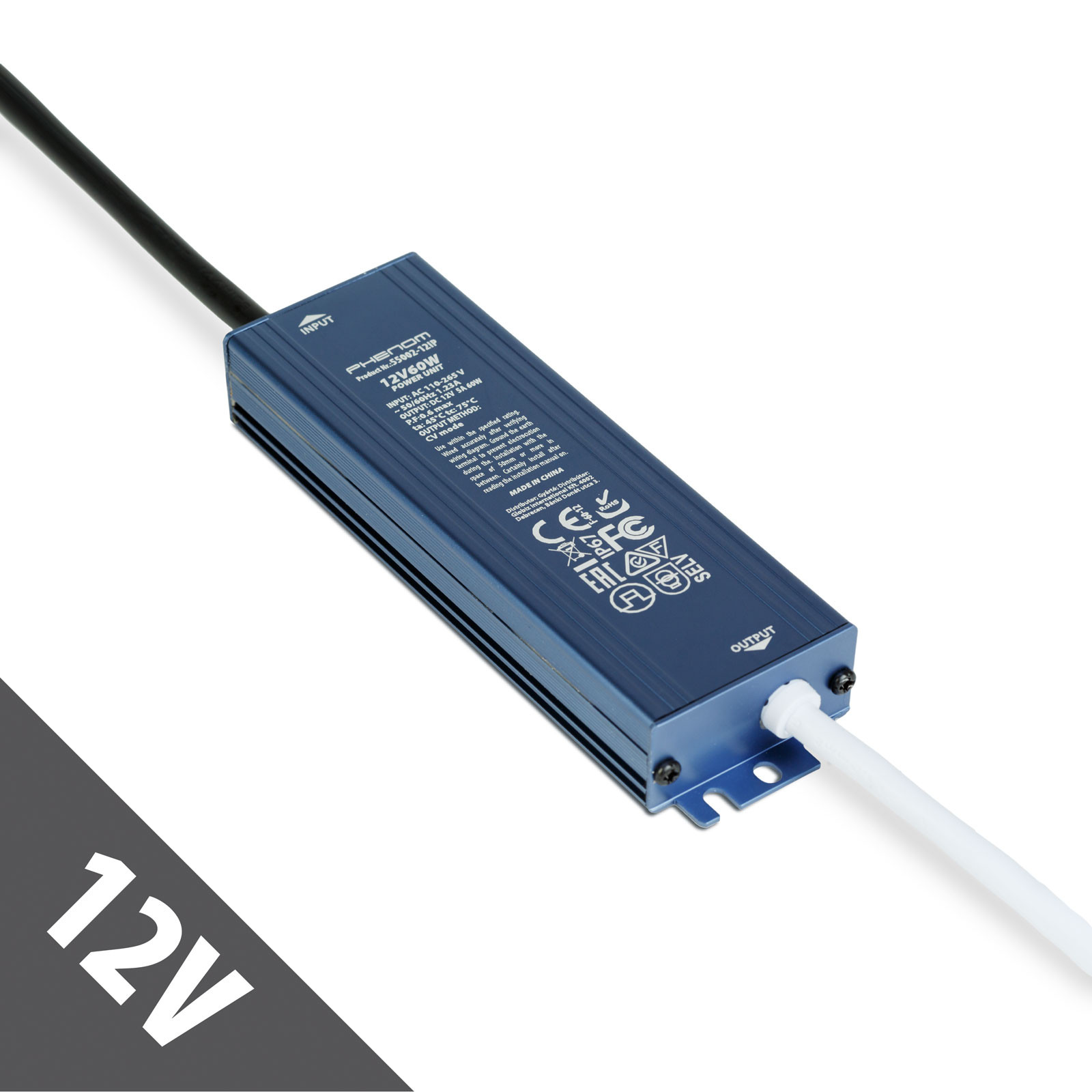 Vodotesni napajalnik IP67 12V DC 60W 5A