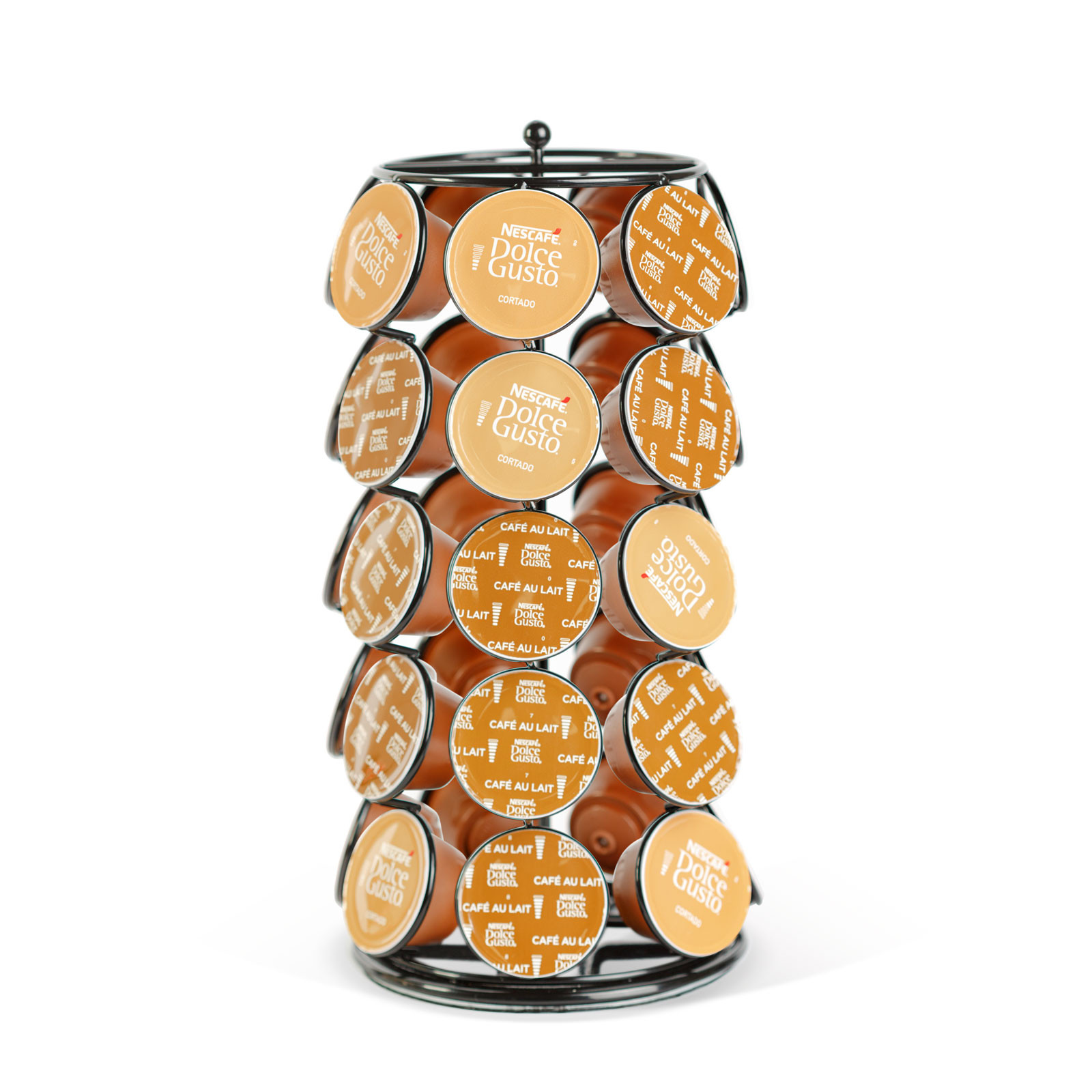 Kovinsko stojalo za 35 kapsul Dolce Gusto 165 x 165 x 320mm črno