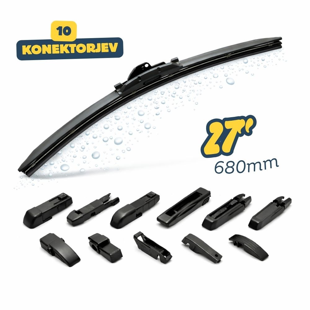 Univerzalna metlica brisalca 10 konektorjev 27" / 680 mm