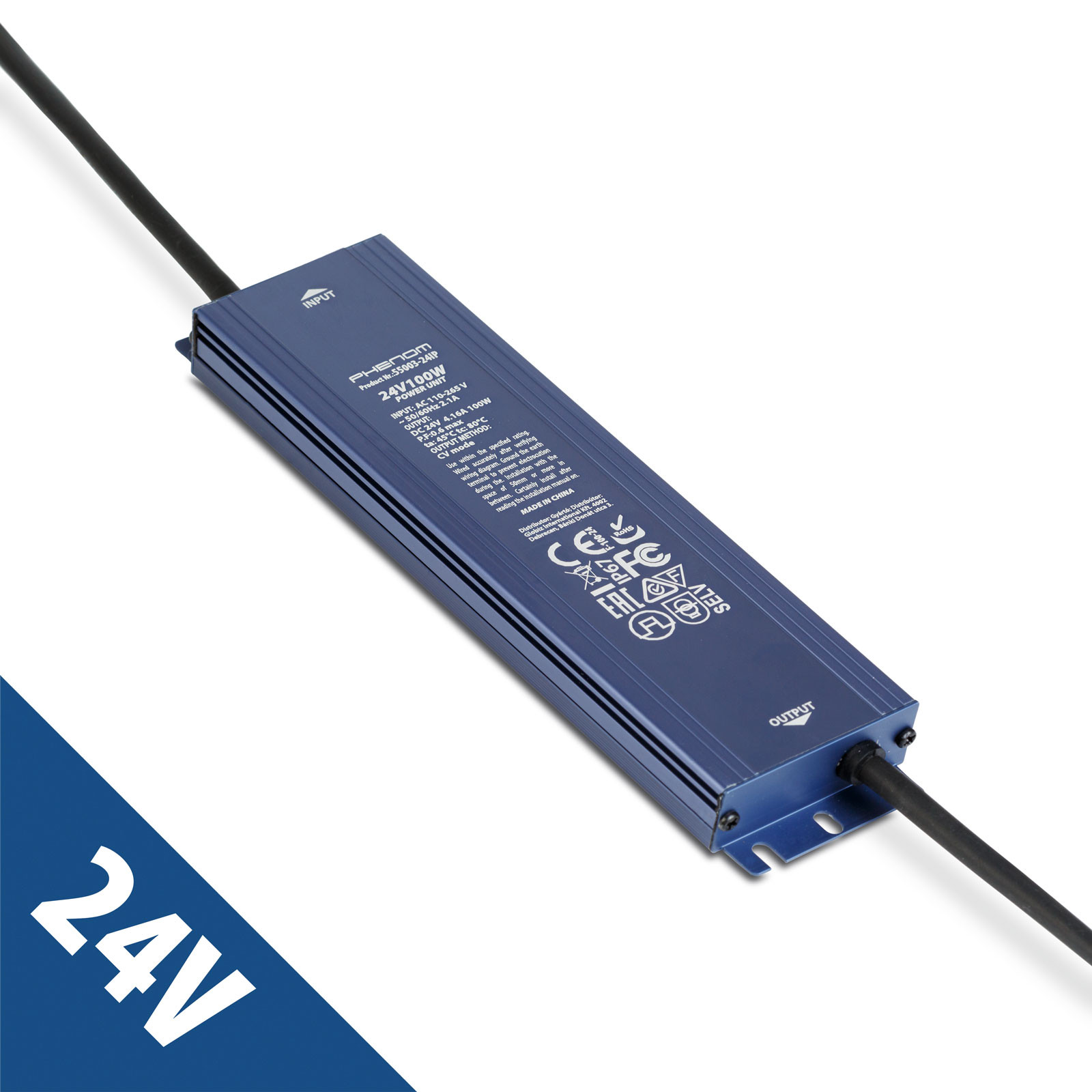Vodotesni napajalnik IP67 24V DC 100W 4,1A