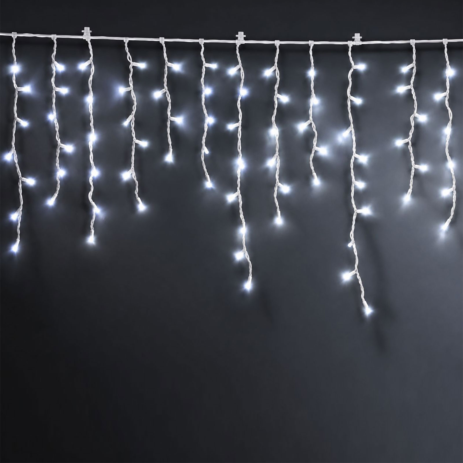 LED veriga - zavesa 15m hladno bela 600 LED 100-240V
