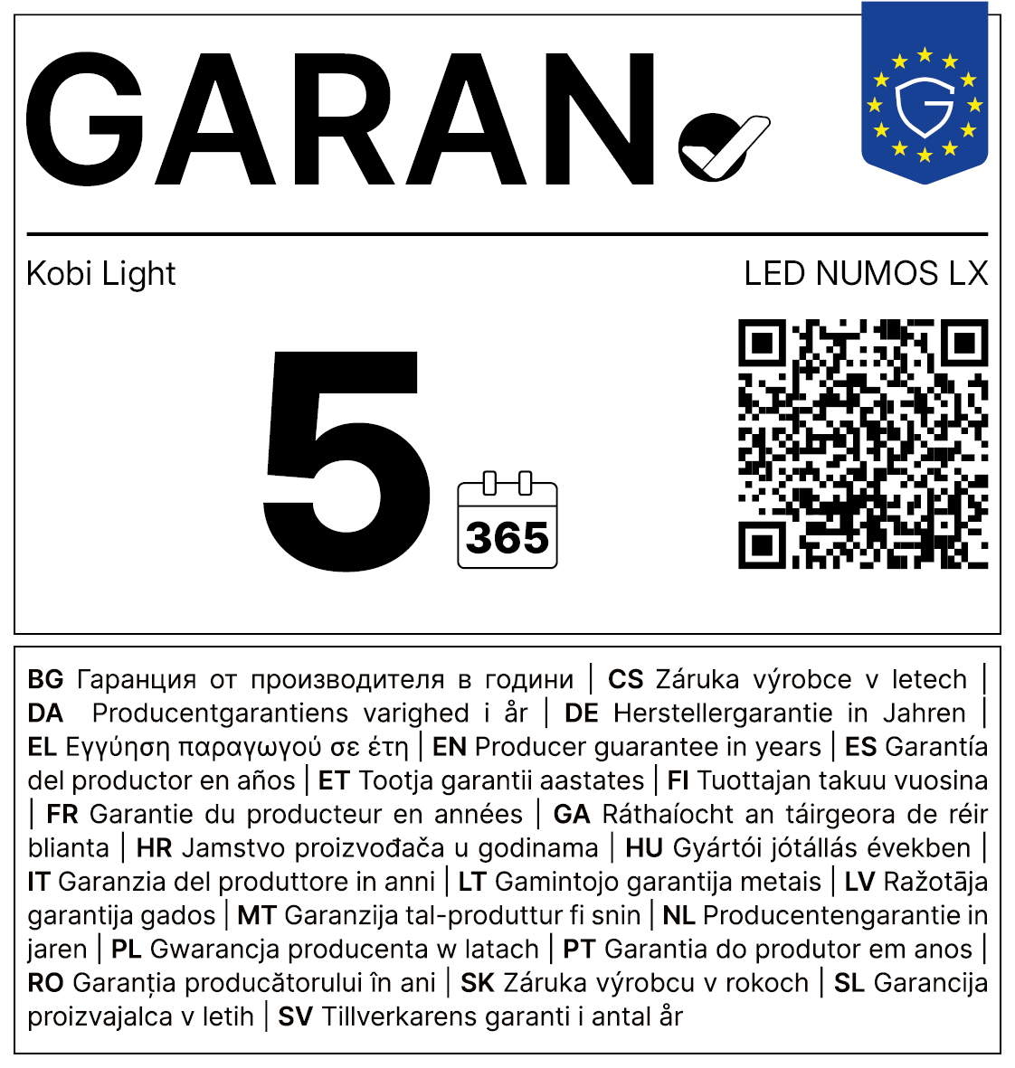 LED stenska svetilka s hišno številko 5W / 7W / 10W 4000K + senzor IP65