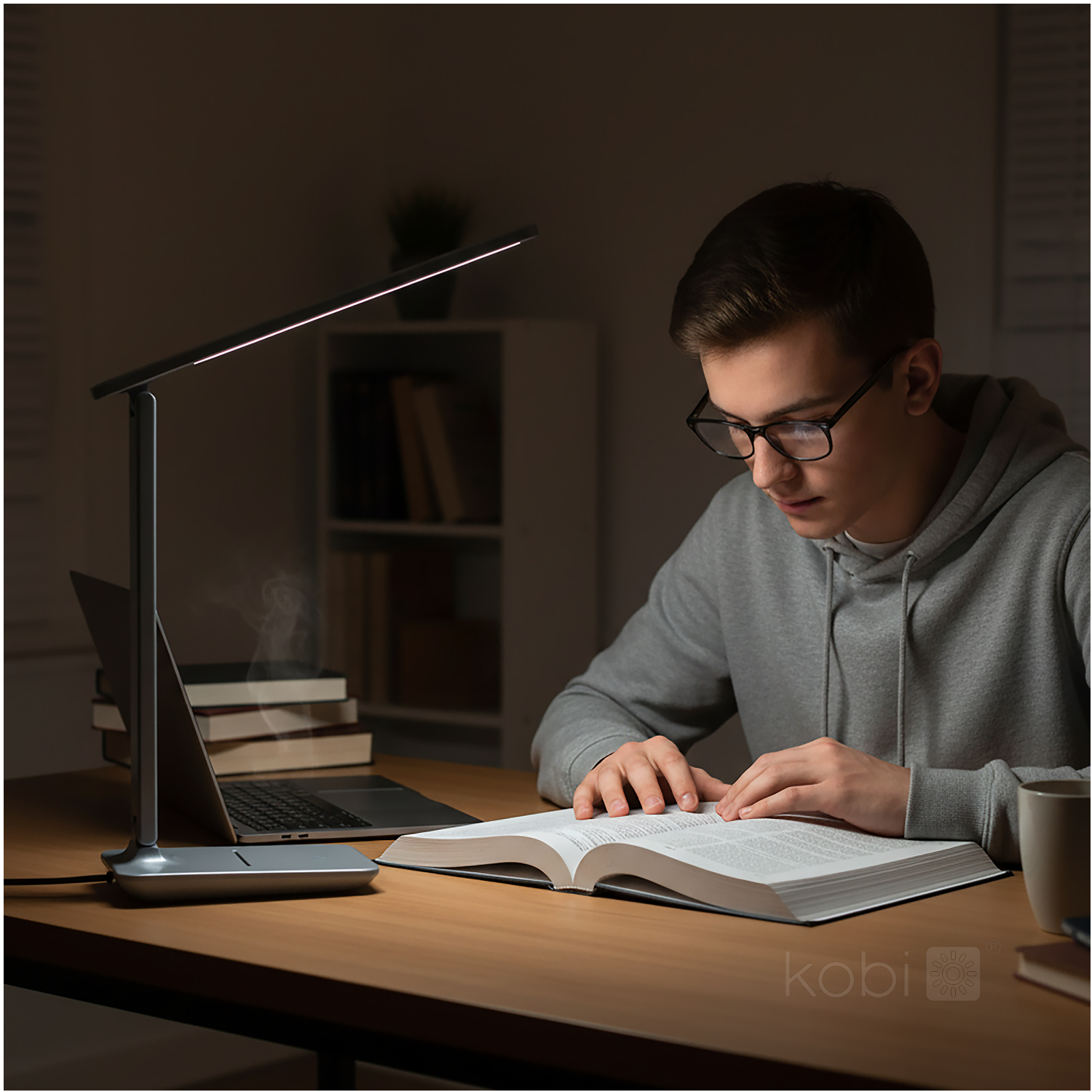 LED namizna svetilka 7W 3CCT siva