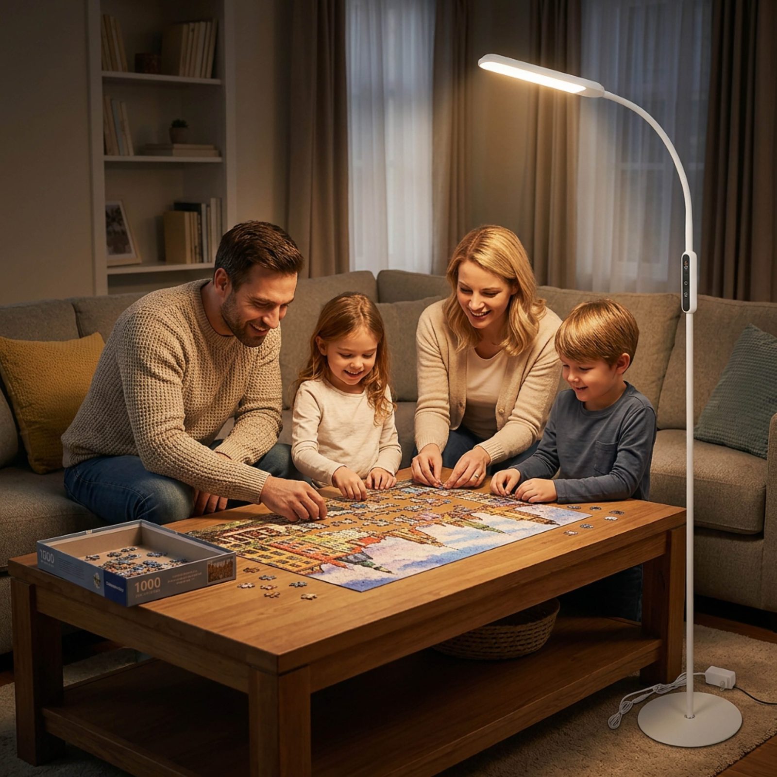 LED stoječa talna svetilka 10W 3CCT bela
