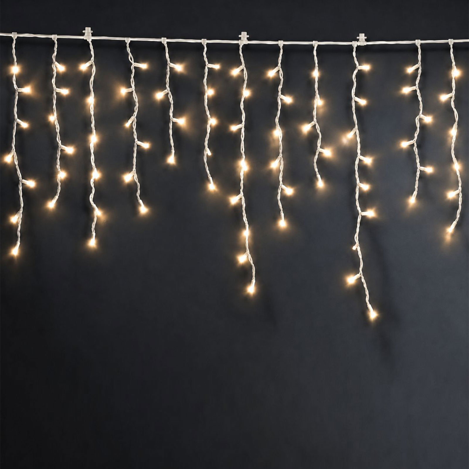 LED veriga - zavesa 15m toplo bela 600 LED 100-240V