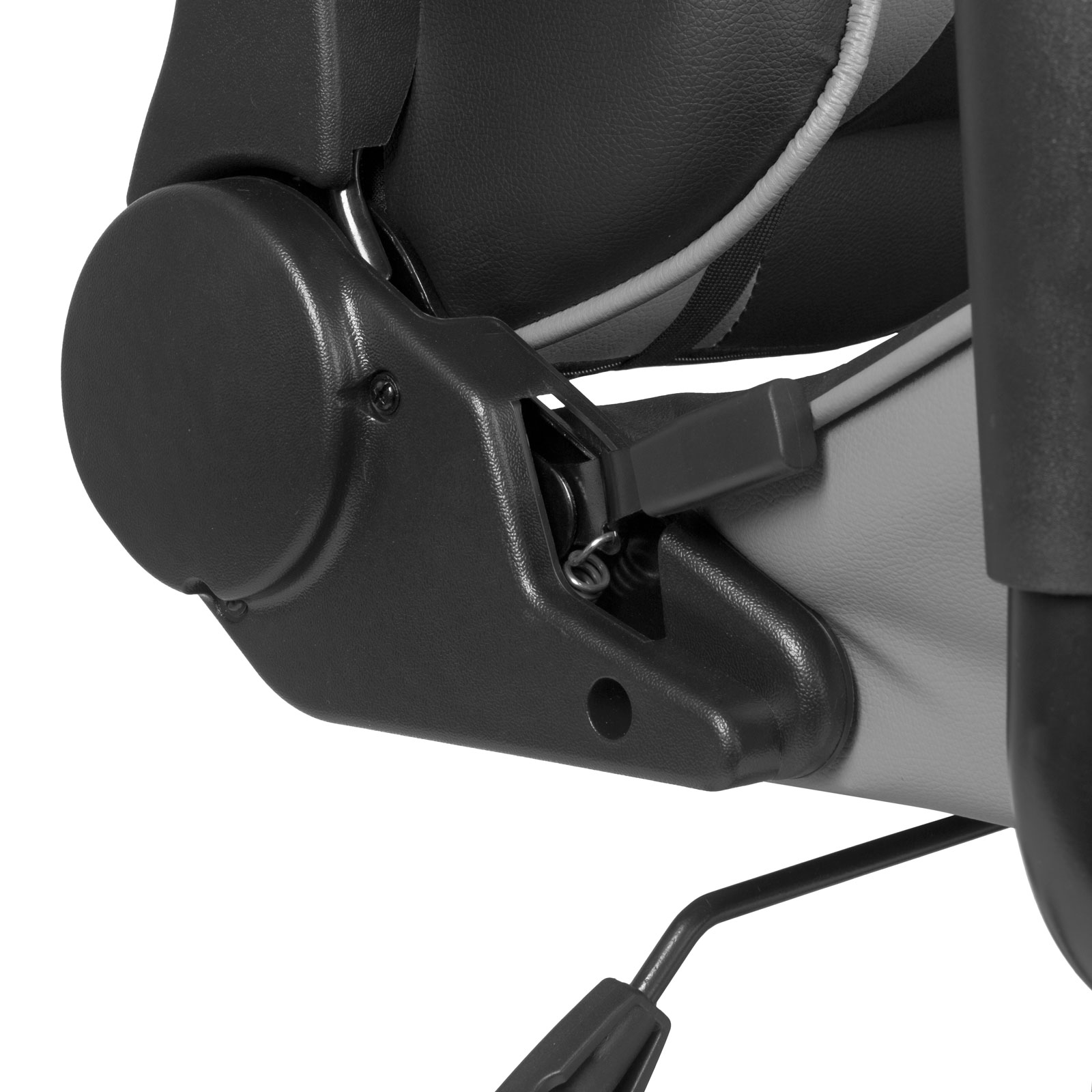Gamer chair - with waist and head pillow - gray