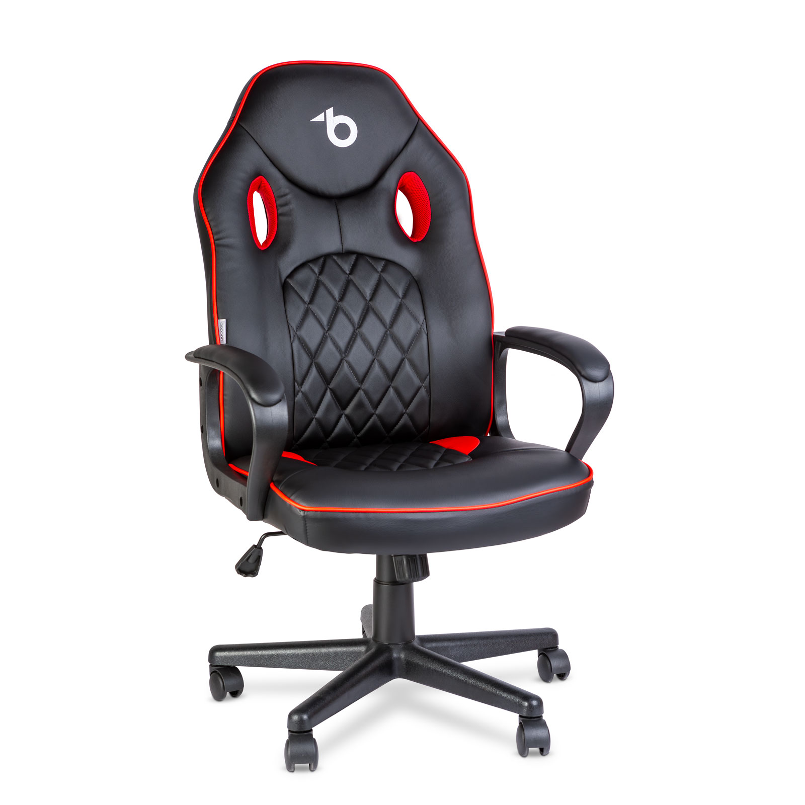 Igričarski gamerski stol z naslonoma - črna / rdeča - 71 x 53 cm / 53 x 47 cm