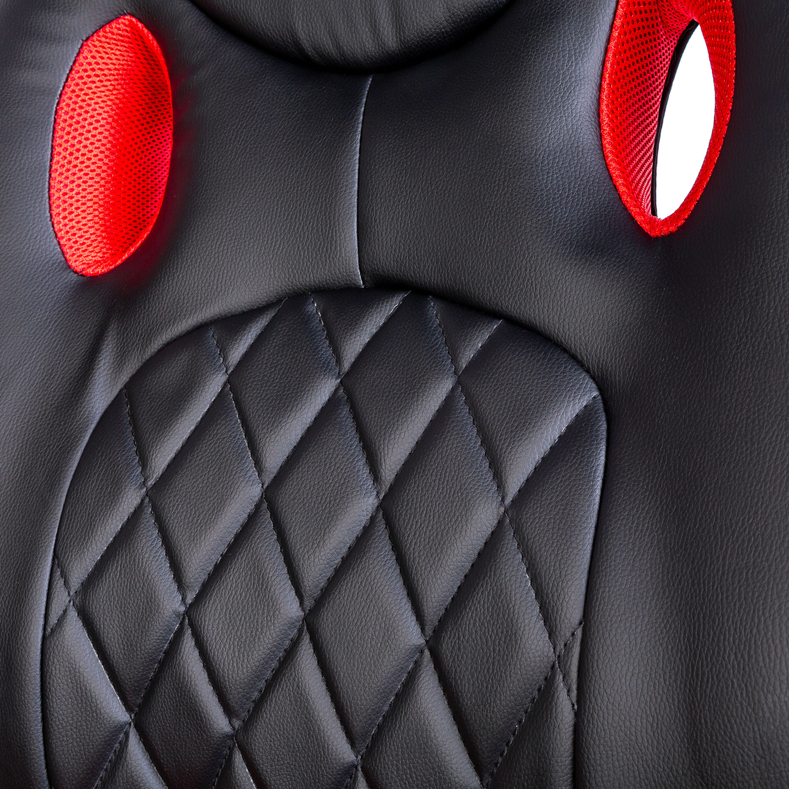 Gamer chair with armrest - black / red - 71 x 53 cm / 53 x 47 cm