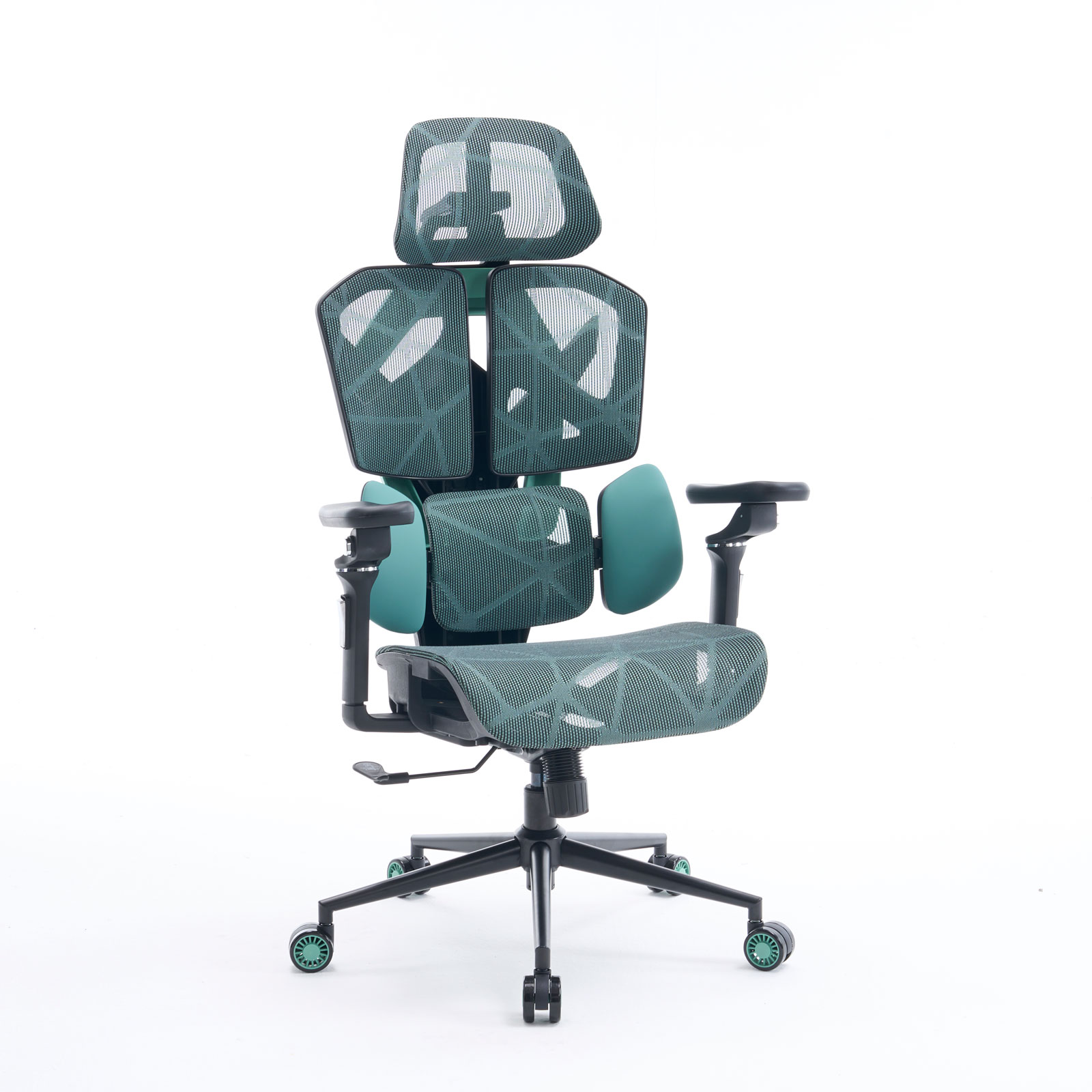 TitanMesh Pro office swivel chair with side cushions - mint - 119 x 72 x 73 cm