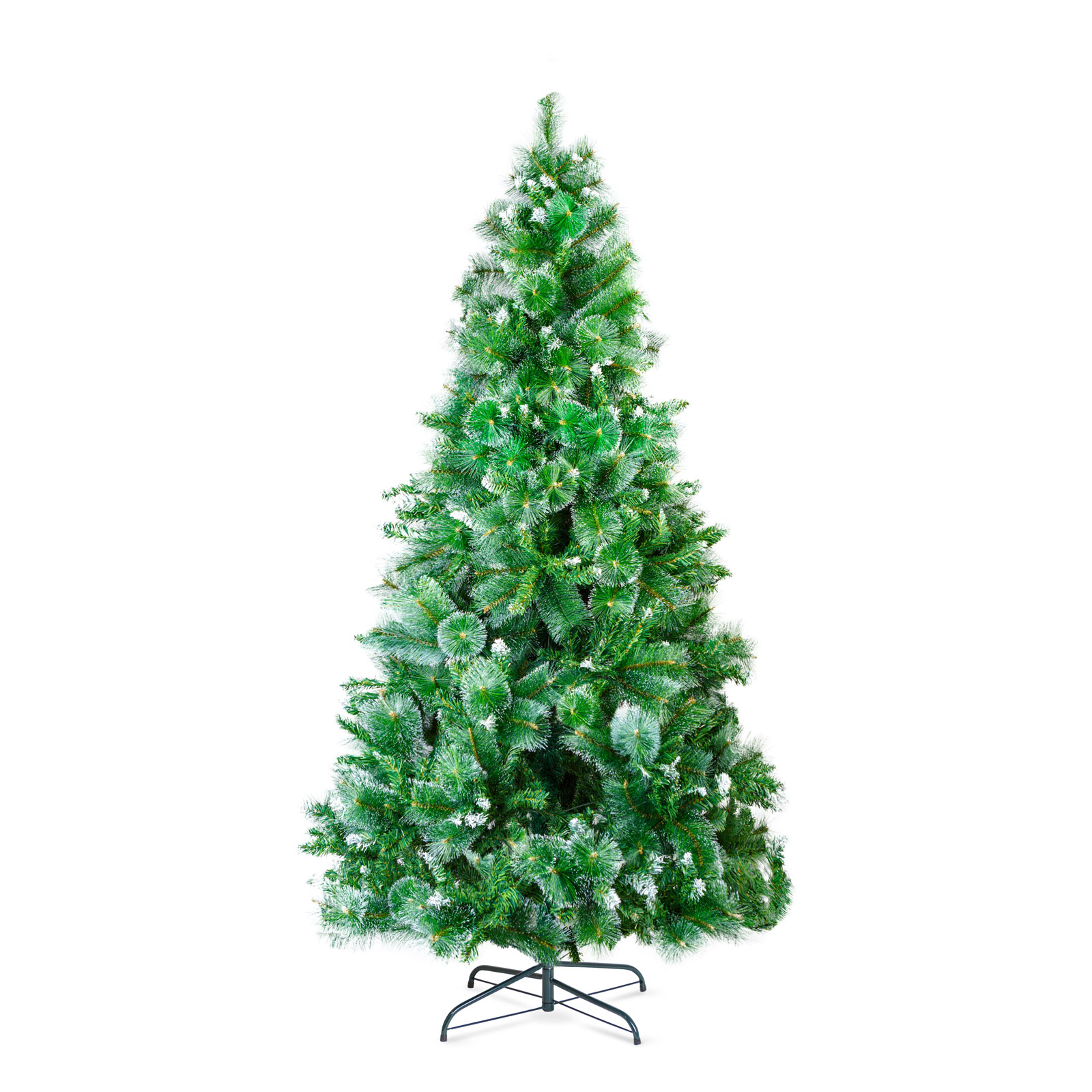 Umetna božična jelka – 210 cm – PVC – zasnežena