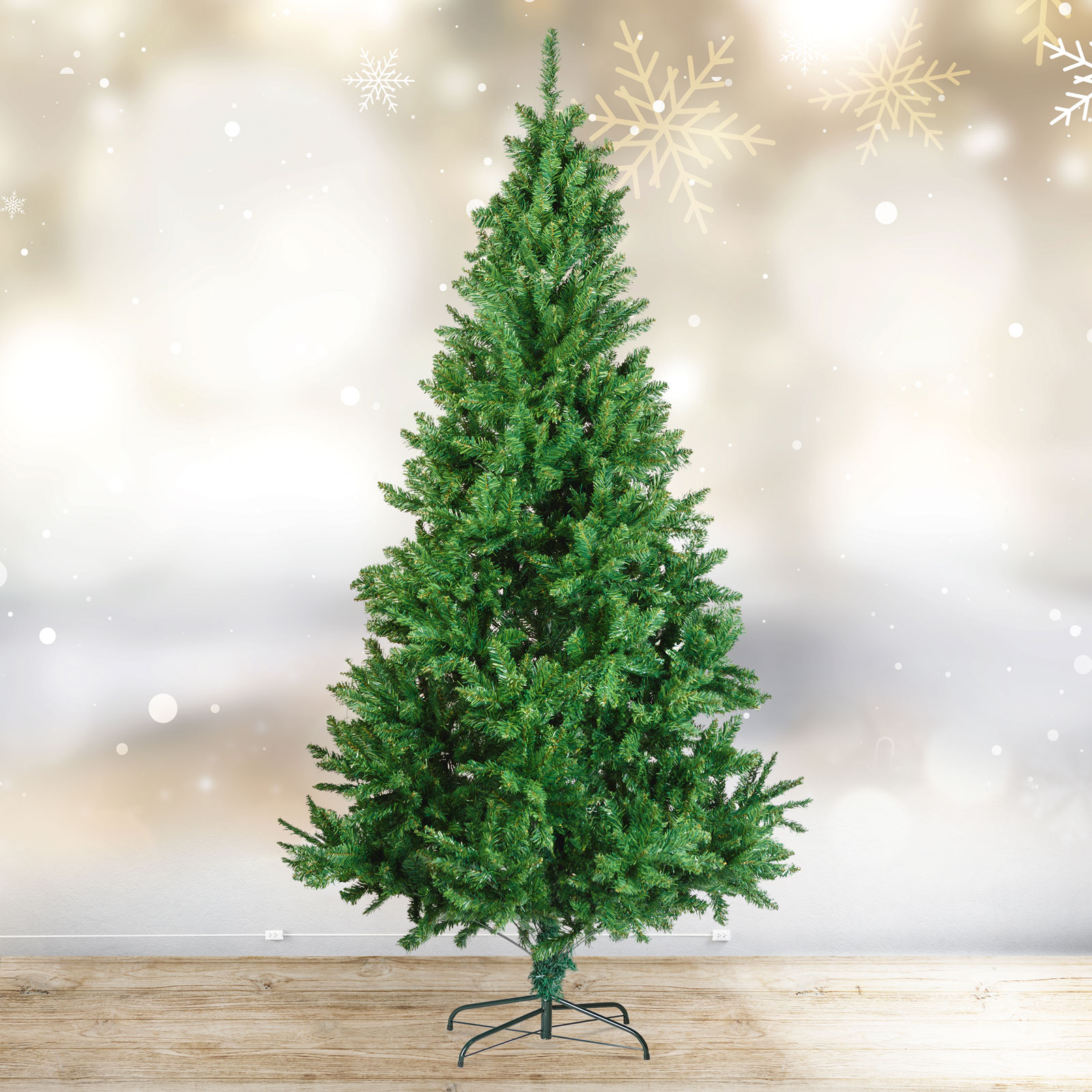 Umetna božična jelka 210 cm PVC temno zelena