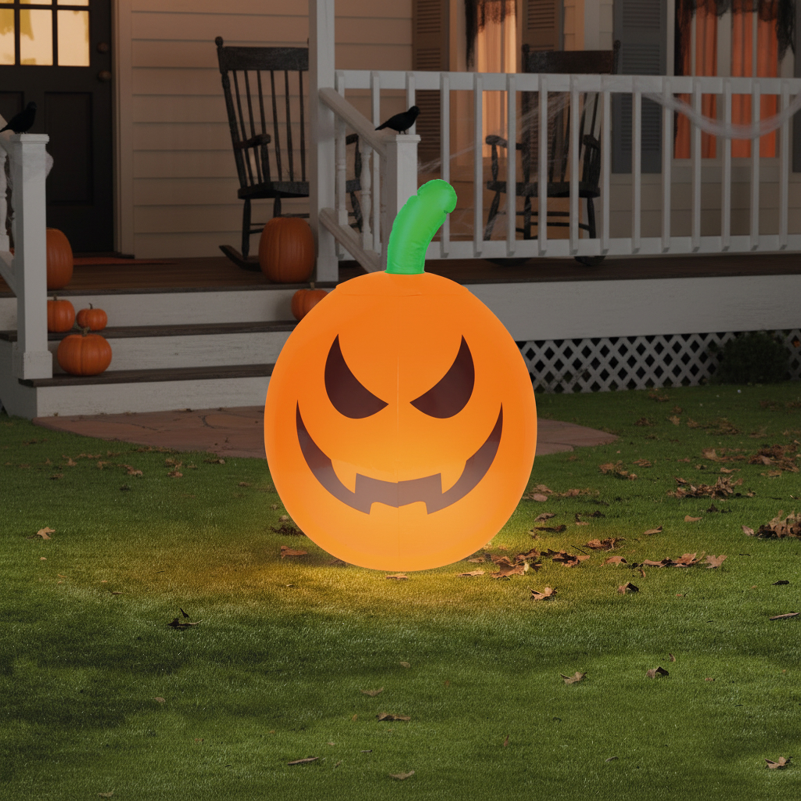 Npihljiva buča za noč čarovnic - Halloween z RGB LED osvetlitvijo 40cm