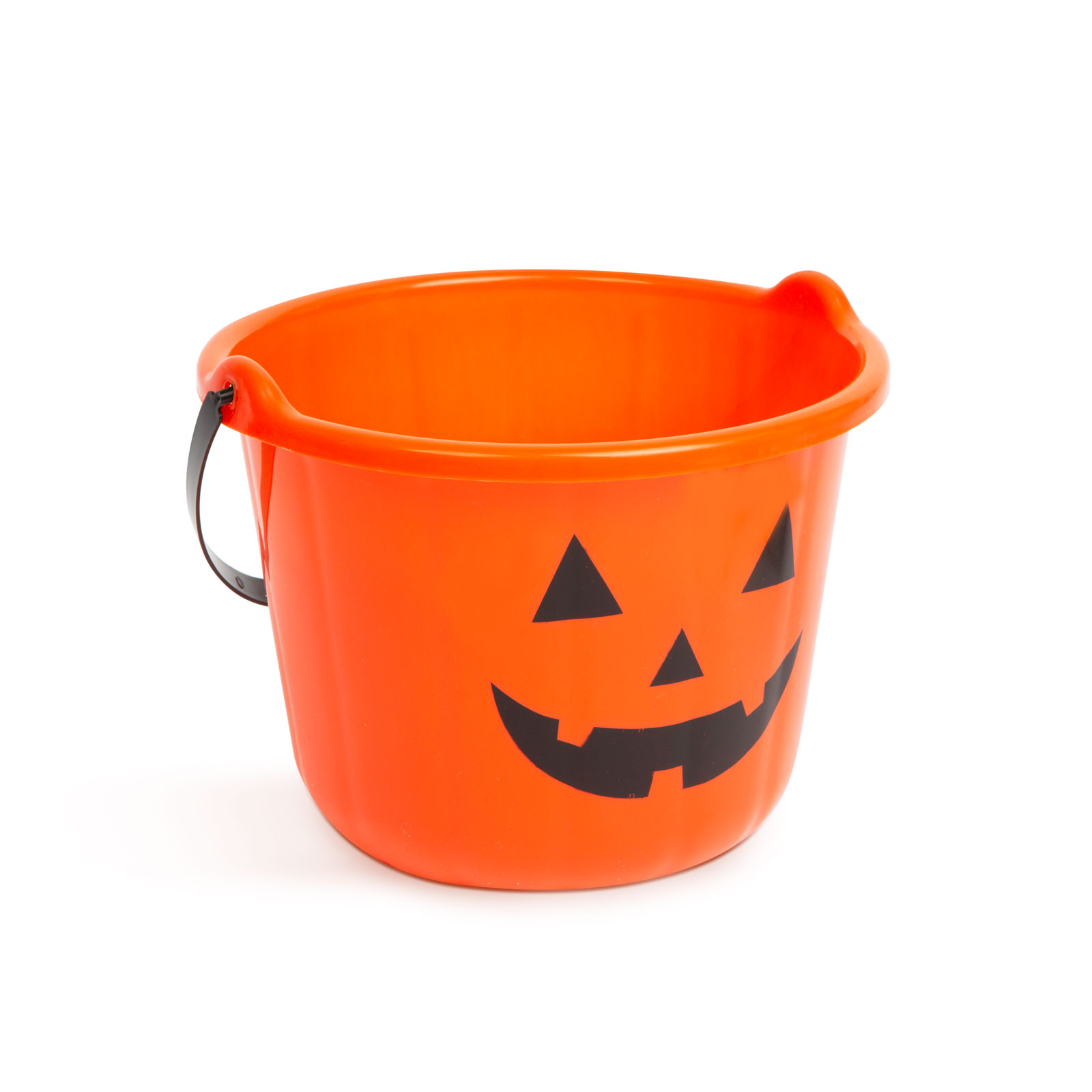 Plastično vedro z motivom buče za noč čarovnic - Halloween 20 x 15cm
